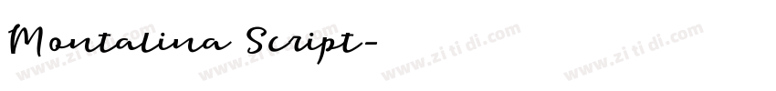 Montalina Script字体转换 Montalina Script字体转换